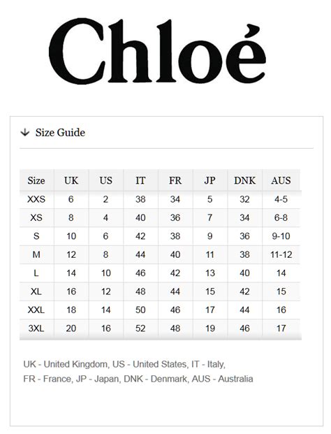 see by chloe sizing|chloe clothing size chart.